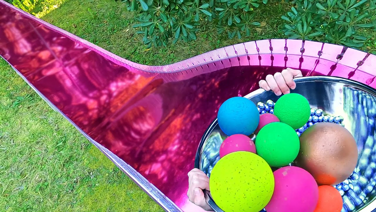 Super Slide Marble Run Race/400 Marbles Jumping/ASMR Satisfying YouTube