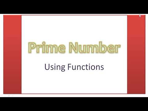 Prime Number | Java Program Using Functions | Java | ISC - YouTube