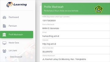 TUTORIAL E-LEARNING MADRASAH UNTUK OPERATOR
