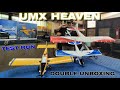 EFlite UMX Turbo Timber Evolution &amp; UMX Air Tractor BNF RC planes DOUBLE UNBOXING and RUN TEST