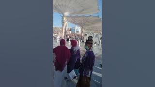 Para jama'ah berbondong bondong ke Masjid Nabawi🤲