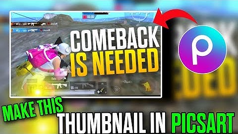 How To Make Bgmi Montage Thumbnail