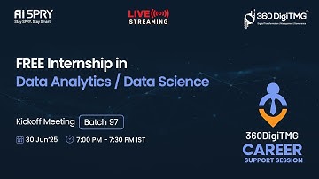 Free Data Analytics / Data Science Internship | Batch 97 | 360DigiTMG