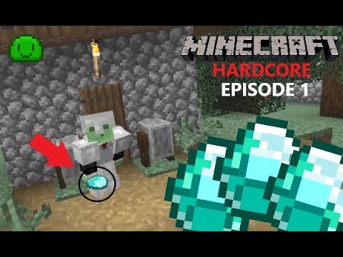 I FOUND DIAMONDS ON THE FIRST EPISODE!!! | Minecraft Hardcore Series ...