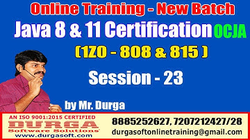Java Certification 8 & 11 OCJA (1Z0 - 808 & 815) Session - 23 | Constructor  Vs. clone(),