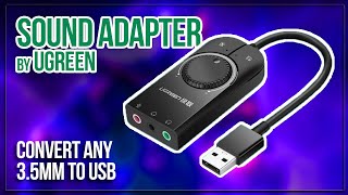 Ugreen USB to 3.5mm Audio Jack USB A Sound Card Adapter