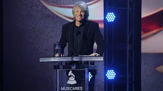 Jon Bon Jovi Accepts the 2024 MusiCares Person of the Year Award