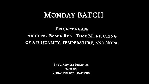 Arduino-Based Real-Time Monitoring of Air Quality, Temperature, and Noise