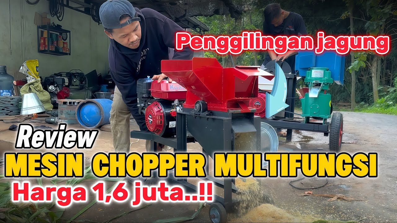 Review MESIN CHOPPER MULTIFUNGSI Harga 1,6 juta: mesin ternak paling murah 2025..!!