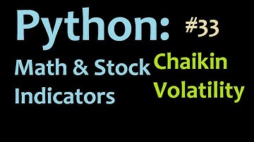 Python math and stocks: How to program the Chaikin Volatility for Matplotlib graphing