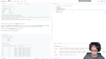 Live: LeetCode SQL 1843. Suspicious Bank Accounts