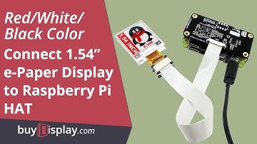 Red 1.54 inch e-Paper Display Raspberry Pi HAT,e-Ink 200x200