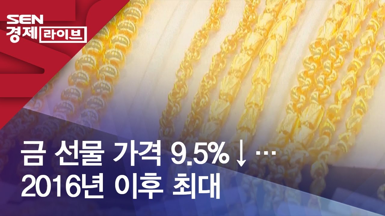 금 선물 가격 9.5%↓…2016년 이후 최대