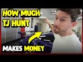 How much tj hunt makes money on youtube 2024