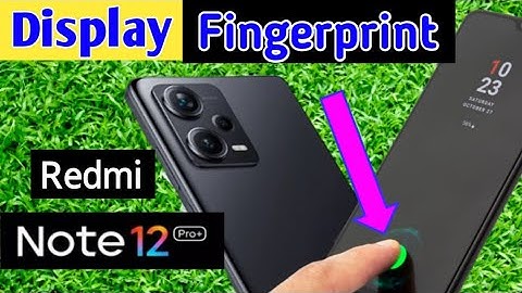 Redmi Note 12 Pro plus Display fingerprint Setting | how to set fingerprint Lock in Redmi note 12 p+