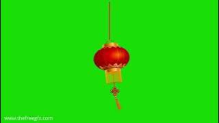 Diwali light Chinese paper lantern animation green screen video