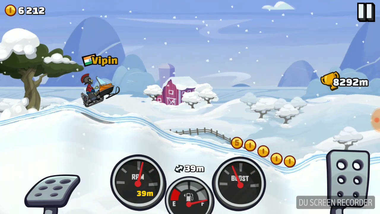 Hill climb racing 2 update new vehicle Snowmobile YouTube