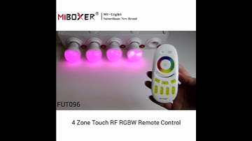 Mi Light Smart life Miboxer FUT096 4 Zone Touch RF RGBW Remote Control