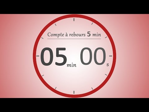 Compte à rebours 5 minutes ⏱️, Timer 5 min