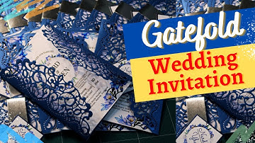 How to assemble GATEFOLD Wedding Invitation