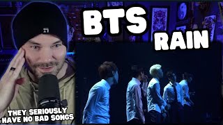 Metal Vocalist First Time Reaction - BTS Rain ( Live and Bangtan Bomb )