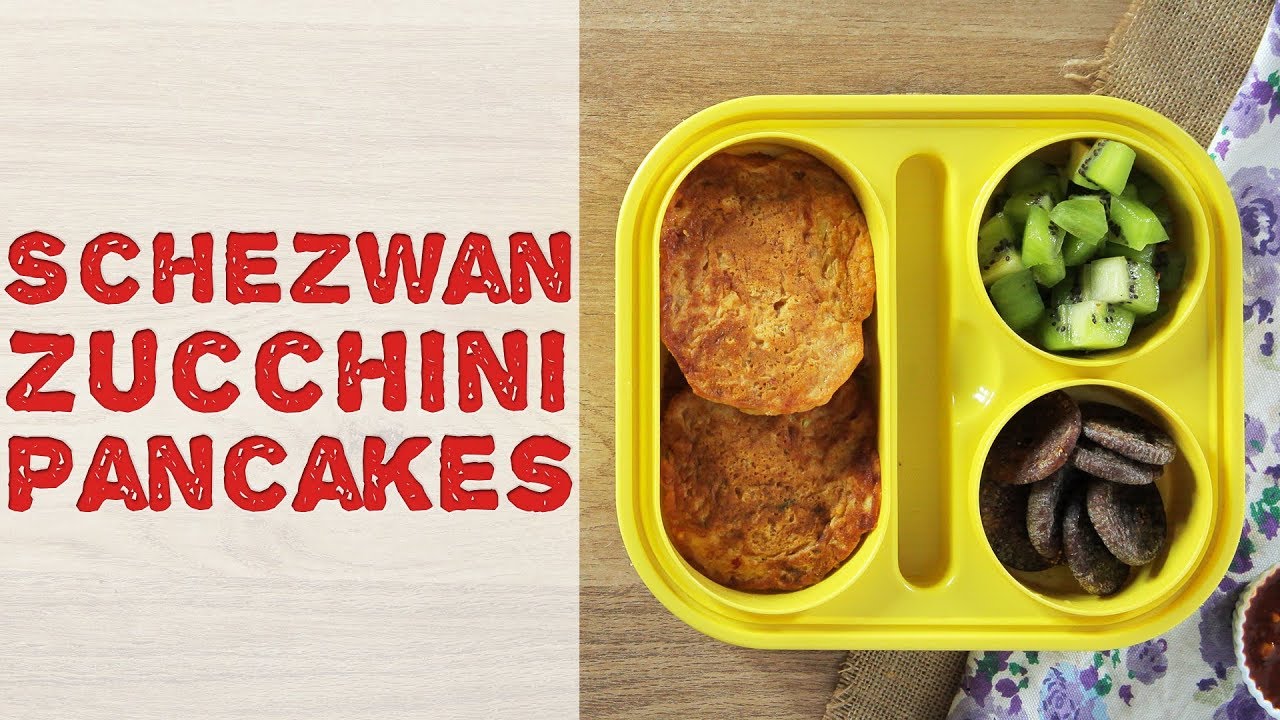 Fluffy Schezwan Zucchini Pancakes | How To Make Vegetable Pancakes | Quick & Easy Pancake For Kids | India Food Network