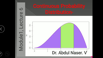 M.com, QT, Mod 1, Lec 6, Continuous probability distribution and Uniform distribution