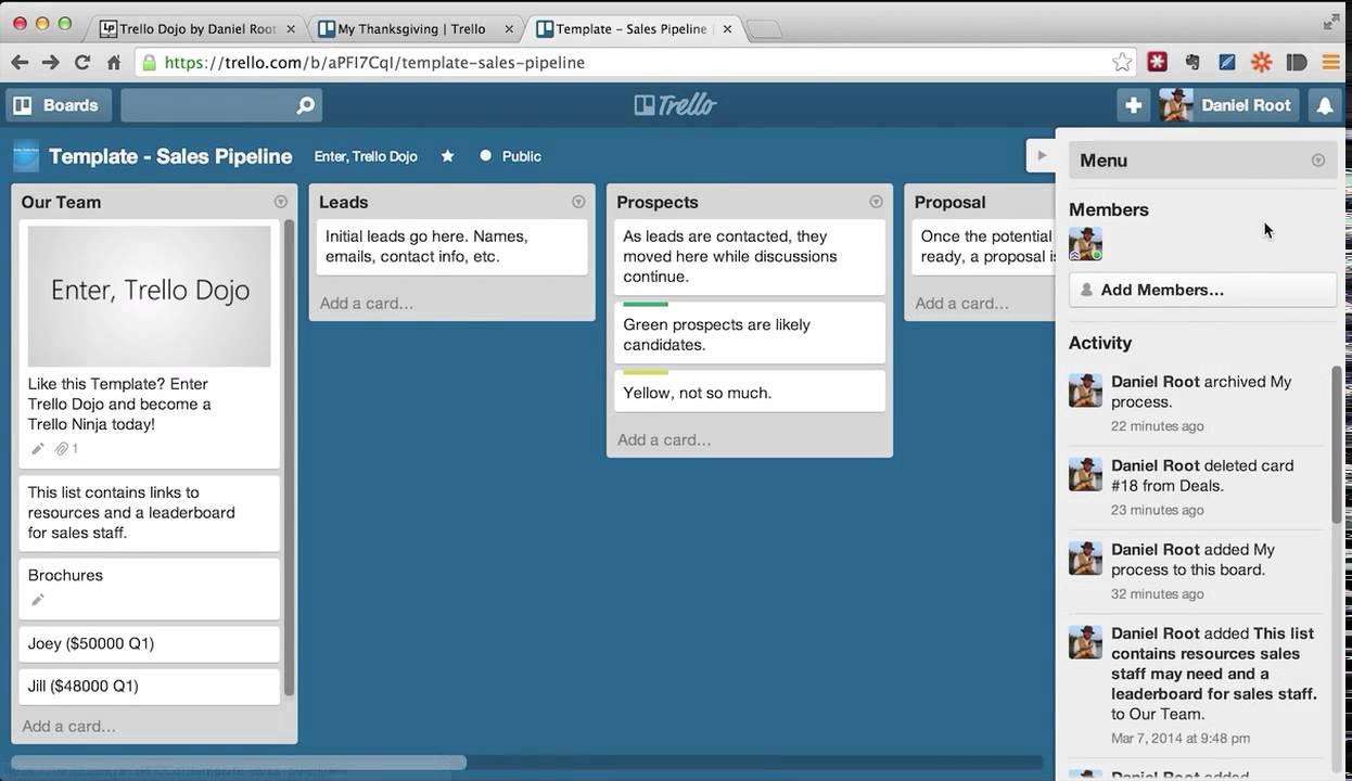 trello templates