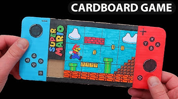 How to make Nintendo Switch Super Mario Puzzle Game from cardboard. DIY Cardboard Puzzle Game.