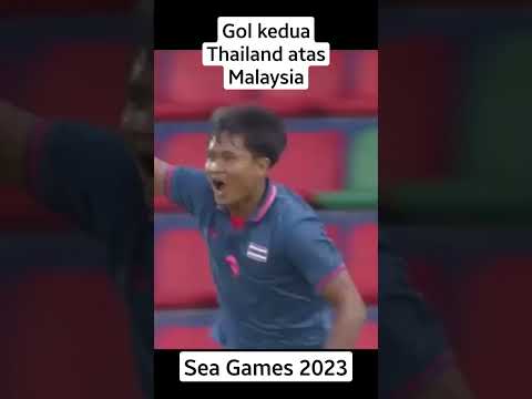 🤣 Selebrasi Pemain Thailand setelah mencetak gol kedua ke gawang Malaysia #seagames2023 #football