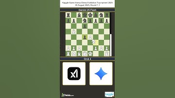 Grok 4 vs Gemini 25 Flash | Kaggle Game Arena Chess Exhibition Tournament 2025 | Round 1.1