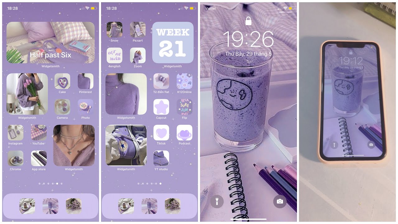 HƯỚNG DẪN THAY ĐỔI GIAO DIỆN VÀ WIDGETS CHO IPHONE CỰC XỊN XÒ  iPhone  Customization with iOS14  YouTube