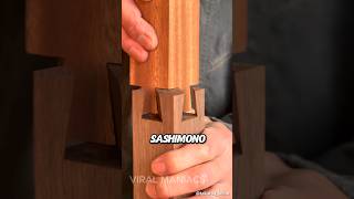 These Wood Joints Are Incredible! - Japan's Sashimono Wood Working #short