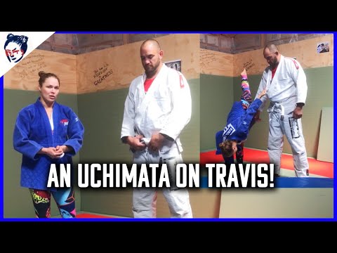 Ronda Rousey Gives Travis Browne an Uchi Mata | Ronda's Dojo #54