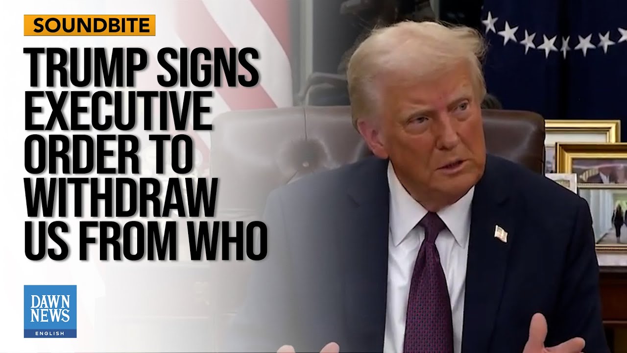 Trump Signs Executive Order To Withdraw US From World Health ...