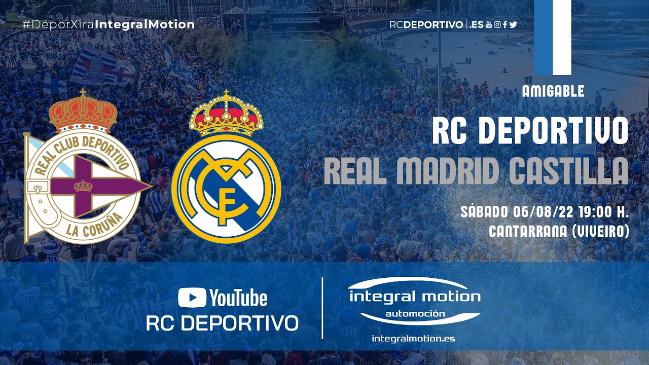 Deportivo la coruña contra real madrid castilla club de fútbol