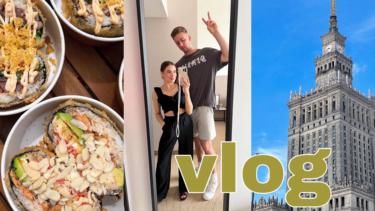 WEEKEND W WARSZAWIE ☀️ | NAJLEPSZE SUSHI BURGERY 🍣 | WYJAZD NIESPODZIANKA 🥹✈️