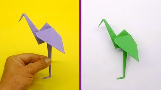 How To Make Paper Craft Without Tape | Origami Flamingo easy | Origami easy by DIY Crafts 2M 379 views 5 months ago 3 minutes, 33 seconds