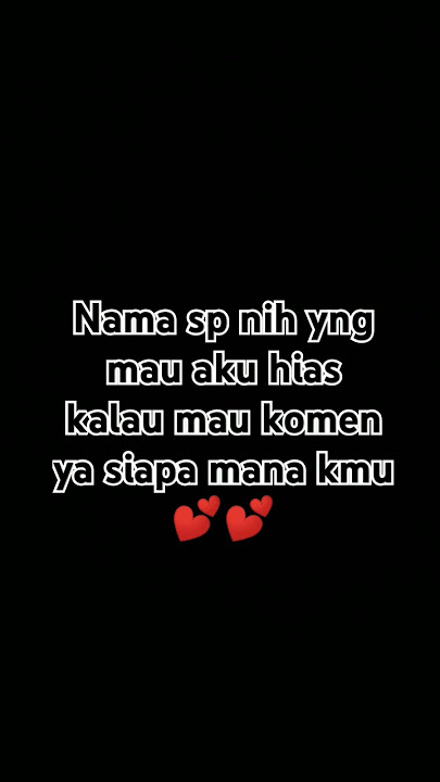 siapa nama kmu komen ya 💐💐