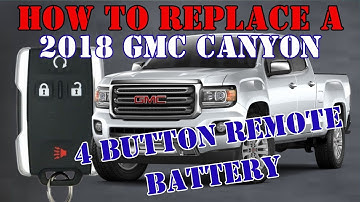 How to replace a 2018 GMC Canyon 4 Button Keyless Entry Remote Battery