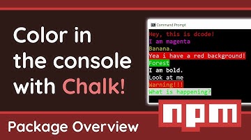 Colorize your console output with Chalk! - Node.js Package Overview