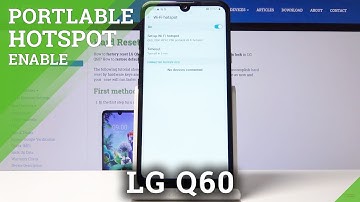 How to Create Portable Hotspot in LG Q60 -  Share Wi-Fi
