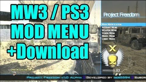 [MW3/PS3] seb5594s Project Freedom + Download
