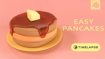 Easy pancakes in Blender - 3D Modeling for absolute Beginners. Using the Sculpting Tools