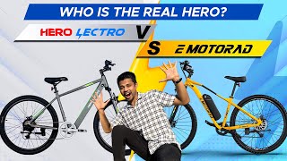 EMotorad vs Hero Lectro | Best Electric Cycle in India 2024 | Watch full comparison video.