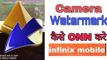 How to enable Watermark Infinix mobile/ infinix mobile mein camera ka watermark Kaise enable Karen#