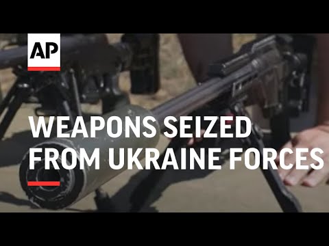 Exhibition shows weapons seized from Ukraine forces