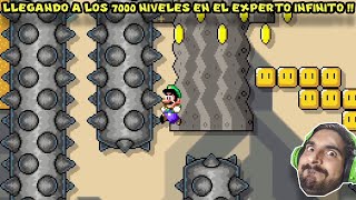 LLEGANDO A LOS 7000 NIVELES EN EL DESAFIO EXPERTO INFINITO !! - Super Mario Maker 2 con Pepe el Mago