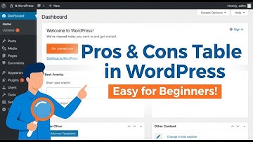 How to Make a Pros and Cons Table in WordPress?