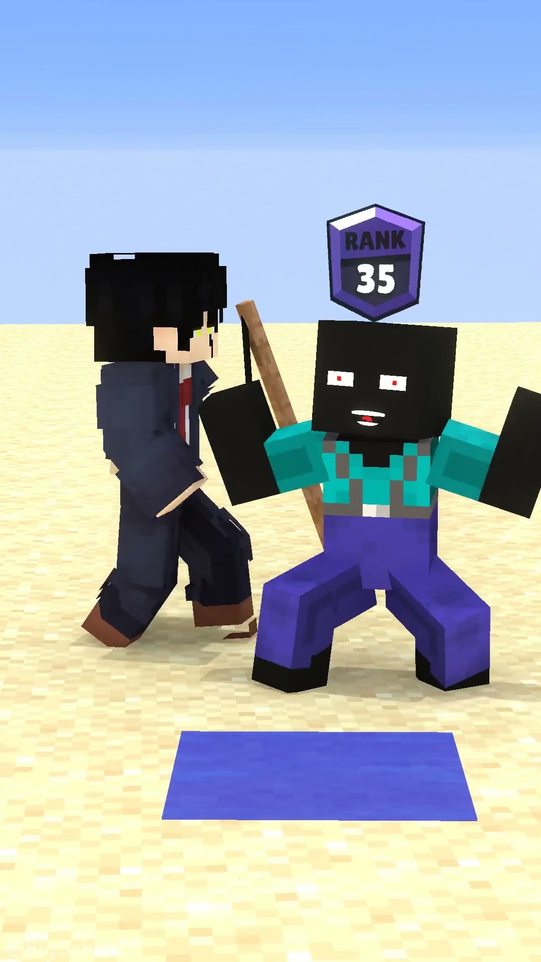 Help Herobrine win in the fishing challenge! ?